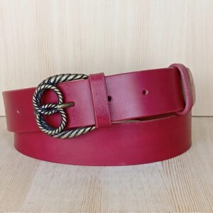 Cinturón con hebilla doble argolla