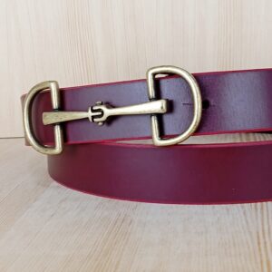 Cinturón con hebilla tipo Filete