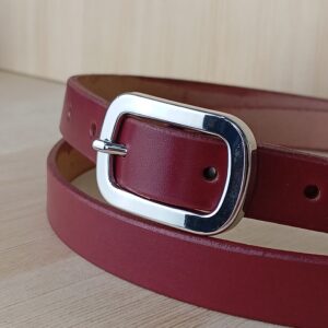 Cinturón con hebilla doble Brillo